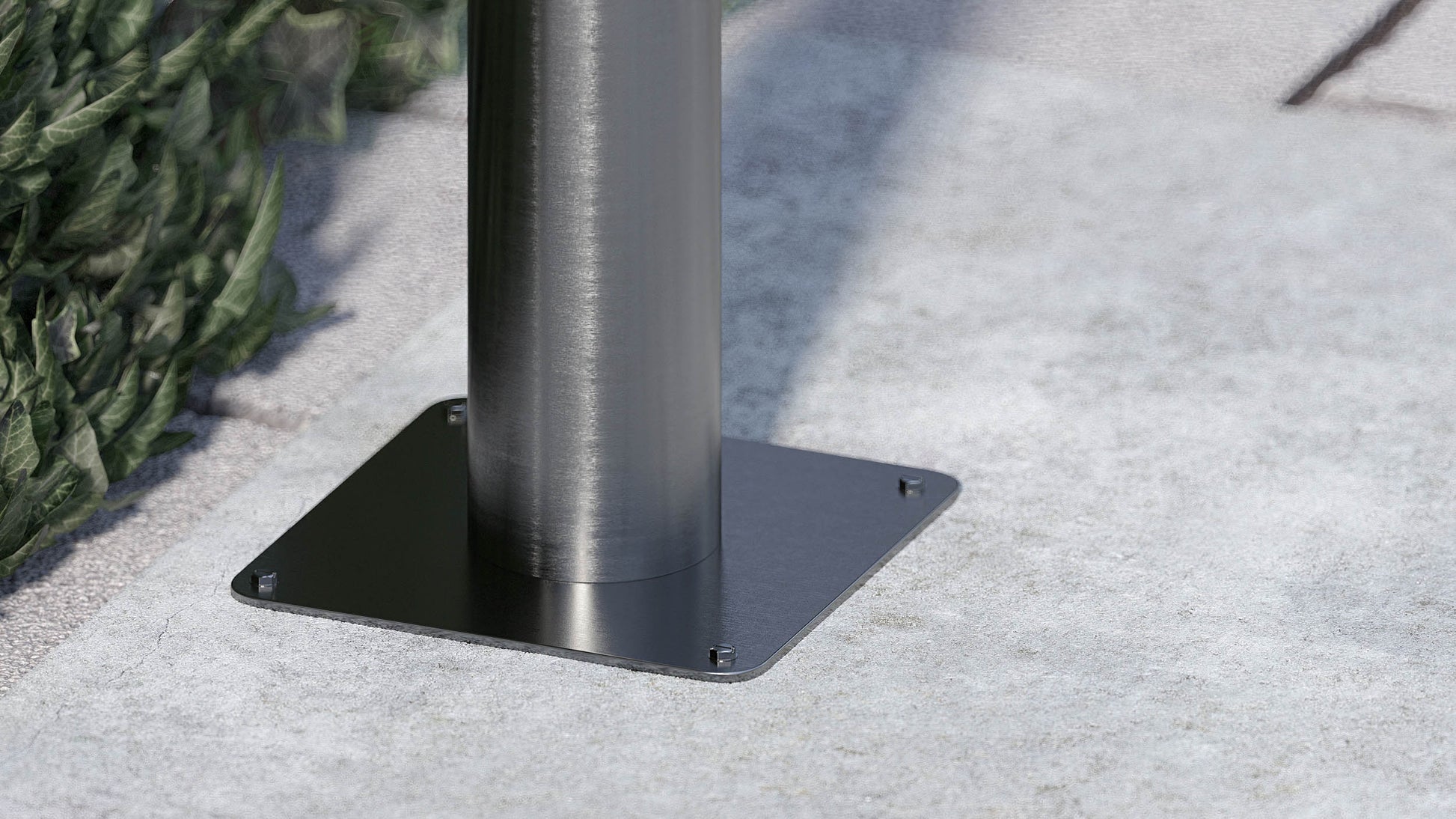 Nattura Shower - Titano 4900 Outdoor Shower Column Base View