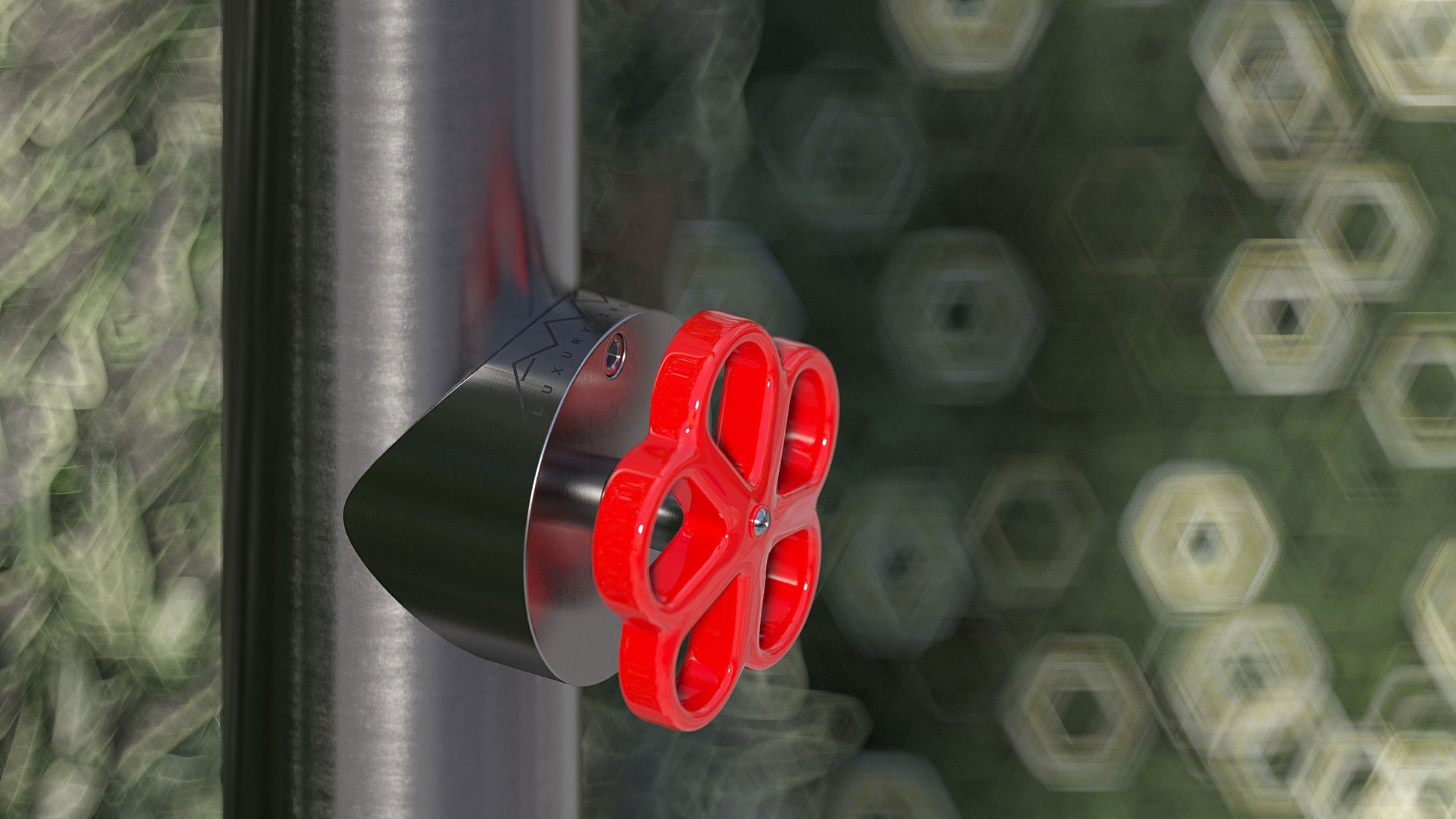 Nattura Shower - Titano 4900 Outdoor Shower Column Handle Close Up